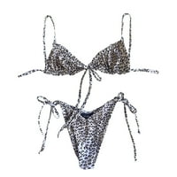 HHEI_K Ženski kupaći kostimi Prints Bikini Strappy Split Split Split Split Bikini setovi za žene