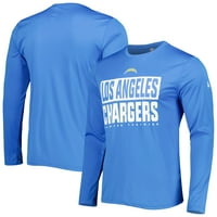 Muški novi era puder plavi los Angeles punjači kombiniraju autentičnu ofside majicu dugih rukava