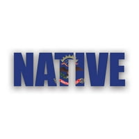 Sjeverna Dakota Native naljepnice - samoljepljivi vinil - otporan na vremenske uvjete - izrađene u SAD - ND ponos podignut rođen lokalni