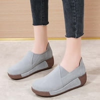 Čizme za gležanj za žene - modne cipele za ljuljanje debelih kamenske cipele s jedne cipele Udobne materinske