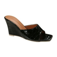 Cipele Aufmer Sandal Wedges za žene Nove kosine pete za dame casual noseći papuče sa otvorenim nožnim prstima