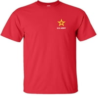 Fair Game Budite svi u tome što možete biti u.s Army Stripe majica Službena licencirana vojska Grafički logo Logo-crveni-3x