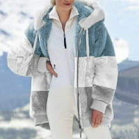 Badymincsl moda ženska topla lažna jakna zima zimski patentni patelica dugih rukava