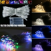 Dystyle Holiday Party Dekoracija za vjenčanje Bajka String Light baterija, višebojna LED božićna svjetla
