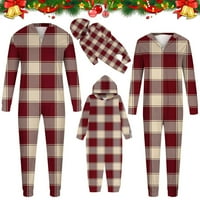 Absuyy podudaranje za porodičnu toplu kućnu odjeću Modni ispis Europska i američka pidžama odijelo za božićne božićne boje veličine 12m