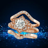 Frehsky Prstenovi Fashion Dame Ring Set Ženski prstenovi Set Ženski modni cirkonijski retro set retro prstena