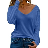 Ženska obložena dugim rukavima Torpinjska majica Casual Loove majica Majica Žene dugih rukava Spande