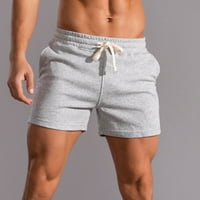 Esencijali Muške kratke hlače Ležerne prilike klasične fit, oprema za plažu, muškarci čvrste pamučne