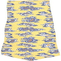 Kiton muško žuto plavo paisley svile kravate - jedna veličina