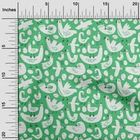 Onuone pamuk fle zelene tkanine tkanine za šivanje tiskane plafne tkanine sa dvorištem širom