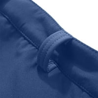 Blueeek muške blokiranje na otvorenom tamne hlače za punjenje plišane tople vjetroottne elastične meke