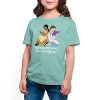 Disney Princess - žive svoju strast - grafička majica kratkih rukava za malinu i mlade