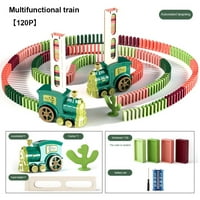 Domino Electric Train Igrački set, Automatski setovi vozova za mitingu, Lokomotive Dominas Train Igračke za djecu