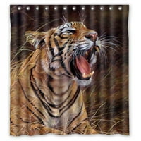 Mohome divlje životinjske polje lutaju tigra umjetnost dizajn tuš sa zavjesom vodootporna poliesterska