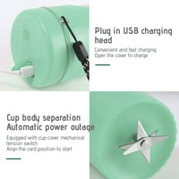 Gyedtr Prijenosni miješalica za tresenje voćne sokovnice USB punjivi s noževima, ručnim mješavinama