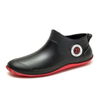 RotoSW Womens muns vrt cipele otporne na gumenu čizme na otvorenom na otvorenom, ležerne lagane vodootporne radne udobne rainboot crna crvena 5