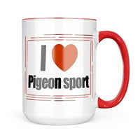 Neonblond I Love Pigeon Sport krig poklon za ljubitelje čaja za kafu