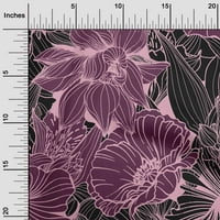 Onuone viskoza šifon burgundija azijska linija crtanje orijentalnoj haljini materijal tkanina za ispis tkanina sa dvorištem široko
