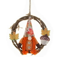 Jednokožni ukrasi za Halloween stariji božićna lutka bundeva kukuruz MR i MRS pletenice