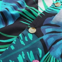 Gotyou Muška havajska majica sa džepom, kratkih rukava ispisanim gumbom niz tees, ljetna plaža casual