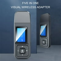 In- Bluetooth 5. adapter sa LCD ekranom Bluetooth prijemnik predajnik sve u jednom instalaciju bez vozača
