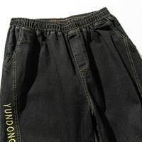 Teretne hlače za muškarče modne klasične pukne opuštene fit radne nose borbene sigurnosne teretne hlače Black XXXXXXL na klirensu