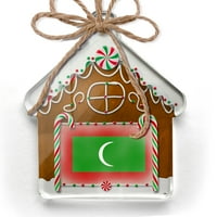 Ornament tiskan jednostrana maldiva Flow Božić Neonblond