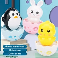 Mesase Tumbler lutka Roly-Poline igračke za bebe, Tummy Time Toys Penguin Tumbler Wobbler za mjesec