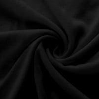 Modne ponude u jesen Ležerne prilike dugih rukava za žene plus veličine Pulover bluza Okrugli izrez Osnovni teži Košulje Prodaja crna, xxxl