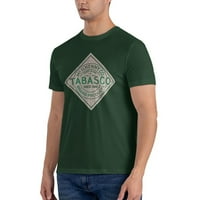 Tabasco Muška majica kratkih rukava Tamno zelena 6x-velika