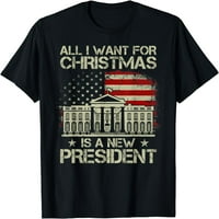 Vintage USA zastava Sve što želim za Božić je nova majica predsjednika