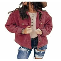 Žene Solid Jacket Top Cardigan labavi jakna za ormarić Velike veličine Khaki