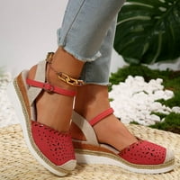 Sandale za žene odmor klasične za izdubljeni Espadrille gležnjače za klin cipele