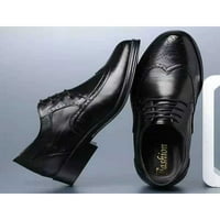 Ritualay muške udobne haljine cipele prozračne izdubljene formalne vjenčane čvrste boje Oxford cipela crna 44