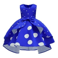 Aufmer Clearence Elegantne zabavne haljine Eksplozijsko stil Dječje odjeće Djevojke Polka Retro dječja