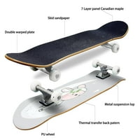 Sažetak šareni pozadinski dizajn na otvorenom skejtboard 31 x8 Pro kompletni slojevi krstatskog ploča