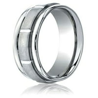 FineJewelers Comfort Fit Design Wedding Band prsten u KT bijelo zlato Veličina 11. Ženska odrasla osoba