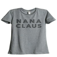 Nana Claus Ženska modna opuštena majica Tee ugljen sivi x-veliki