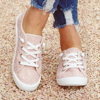 Sandale Žene široke noge Slip na tenisima čipke cipele vulkaniziraju natikače ravne tenisice cipele