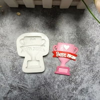 Majčin dan silikonski kalup majčin dan Rose Trofejni glinastih hladnjak u obliku silikonskog kalupa
