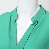 Jakne za žene UP UP COLLAR LEVEL CHIFFON BLUZE JESNO Čvrsta boja Blazer