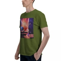 Novost 3D grafički muški kratki rukav STAND majica 150g mahovina zelena