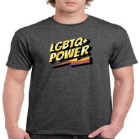 LGBTQ + Power Majica Men -Smartprints Dizajn, muški medij