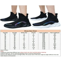 Bellella Unise tenisi za cipele na hodanju cipele pletene gornje čarape Neklizne trenere Jogging Work Work Black 8.5