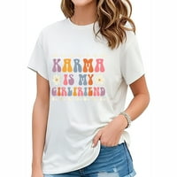 Karma je moja djevojka hipi cvijet sarkastični ljetni modni vrhovi za žene - Trendi grafičke mase kratkih