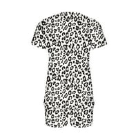 Ženske pidžame setovi mekani udobni salon s kratkim rukavima PJ postavljene kratke hlače cvjetno ispis labavo salon ljetne pidžame za žene