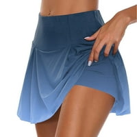 Skorts suknje za žene sa džepovima gradijentni elastični struk Skort za golf tenis
