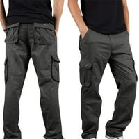 Binmer muške hlače plus veličina čisti pamučni multi-džepni trošionici