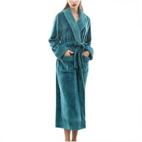 Žene žene Women Worth Warm Nightcown Par za kupanje Muškarci i žene Jesen i zimsko Nightcown Green XL
