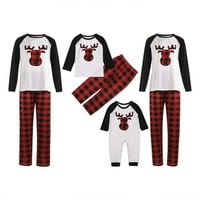 Božićna porodica Pajamas Podudarni setovi Xmas Podudaranje za odrasle Djeca za odmor Xmas Porodična spavaća odjeća